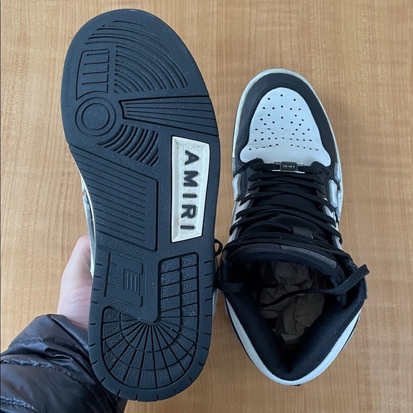 AMIRI Skeleton High Top Sneakers Mens Size 8 - Picture 5 of 11